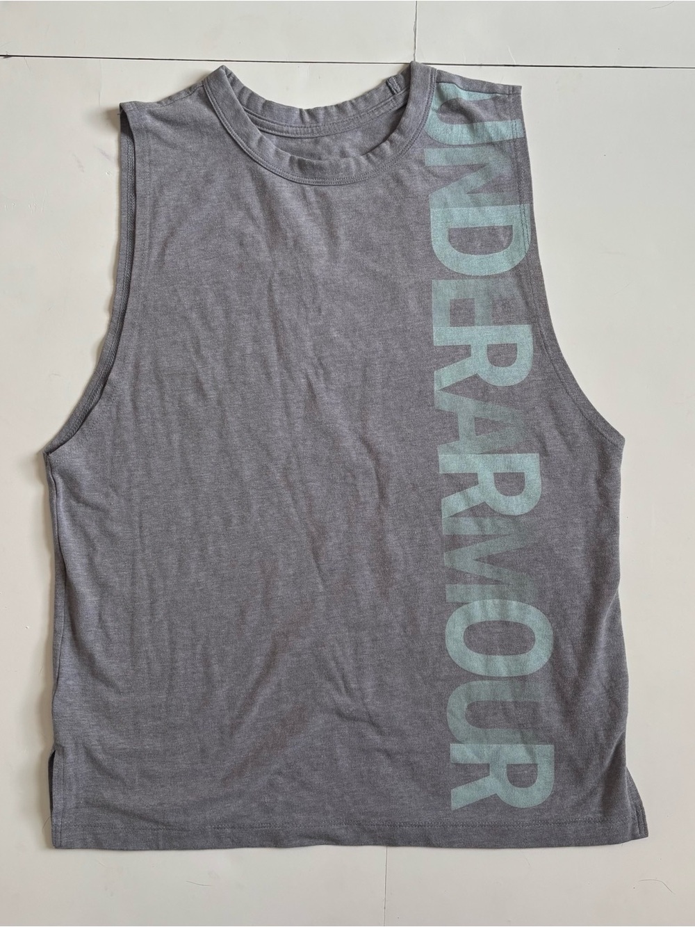 Under Armour Gray HeatGear Sleeveless Performance Tank